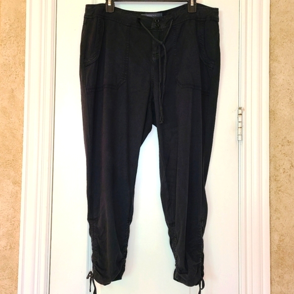 Torrid Premium Cropped Twill Pants with Gathered Ankle Ties - Picture 2 of 11